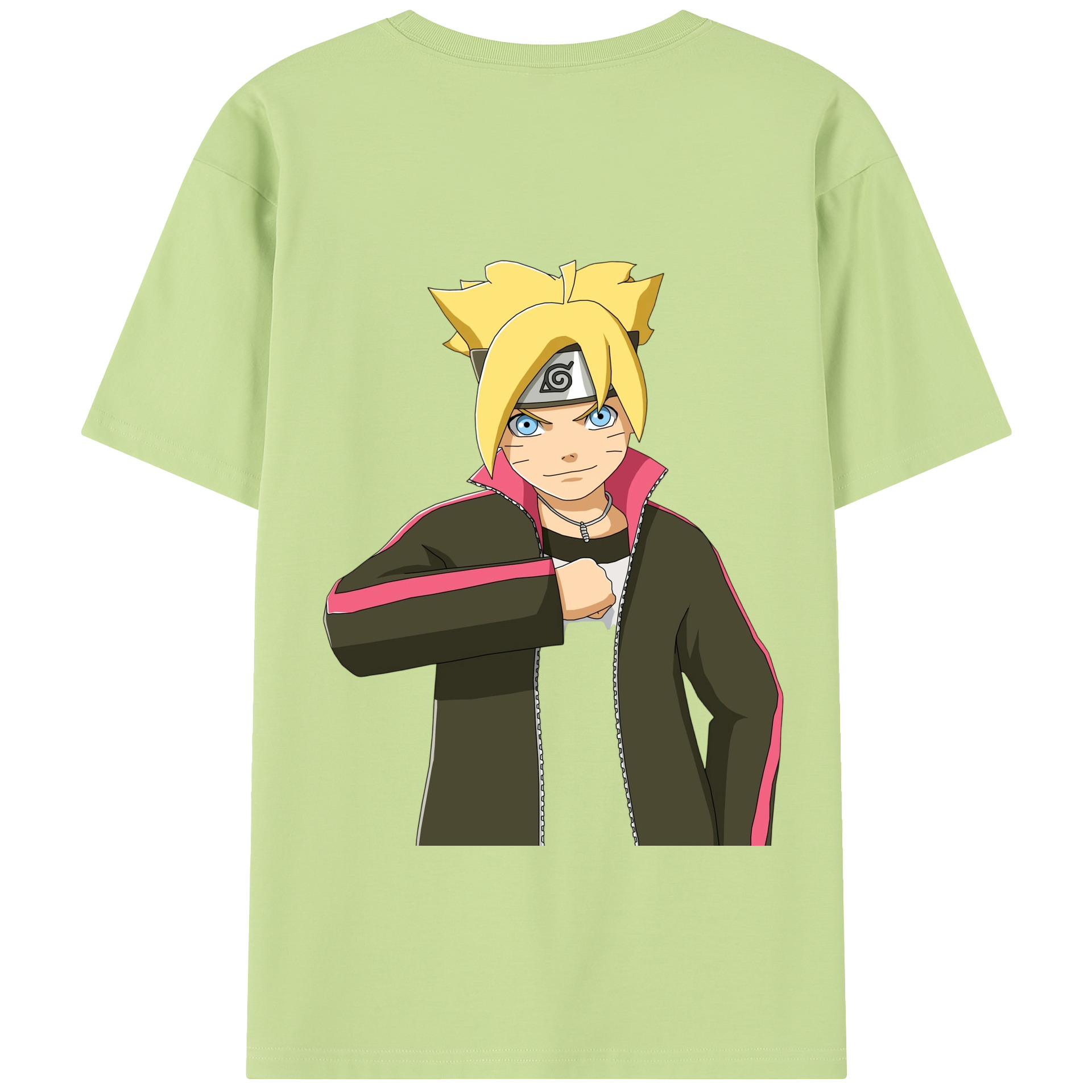 （画像用） NARUTO -ナルト- うずまき ボルト Uzumaki Boruto 綿100％半袖Tシャツ（背面プリント）
